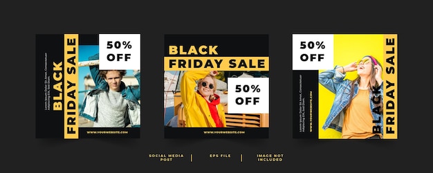 black friday social media post