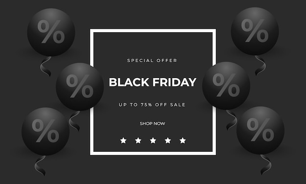 Black Friday social media poster sjabloonontwerp