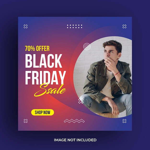 Black friday social media template