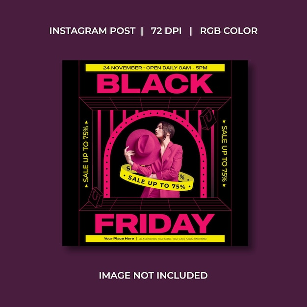 Black friday social media