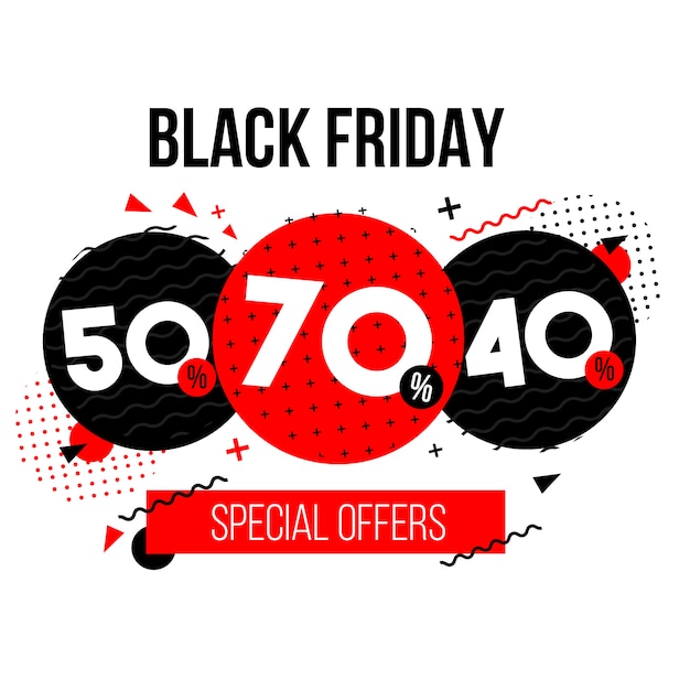 Sfondo di offerte speciali di black friday