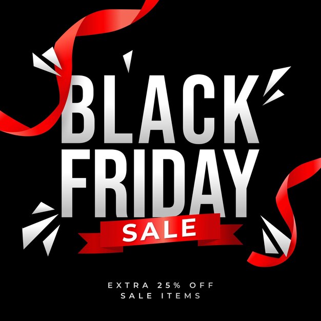 BLACK FRIDAY SPECIALE VERKOOP FLAT DESIGN BANNER SJABLOON