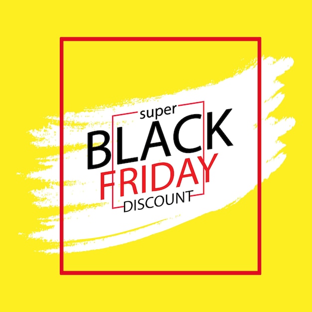 Black friday super big deal sale social media banner template