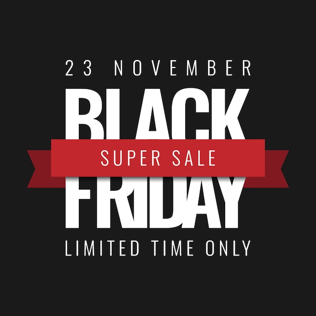 Vettore sfondo di vendita super black friday