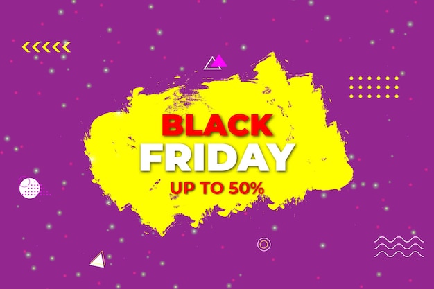 Black Friday Super Sale Black Friday Sale banner Black Friday-sjabloonontwerp Vectorillustratie