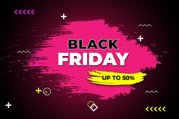 Black Friday Super Sale Black Friday Sale banner Black Friday template design Vector illustration