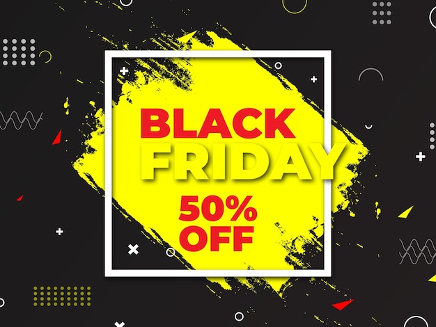 Black Friday Super Sale Black Friday Sale banner Black Friday template design Vector illustration
