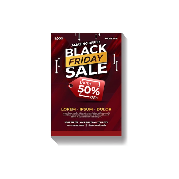 Black Friday Super Sale Creative Poster Design