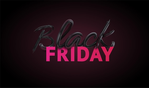 Black Friday Super Sale Dark background white and red lettering text vector illustration