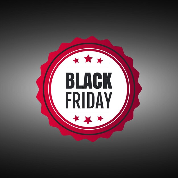 Vettore black friday super sconto per post sui social media, banner