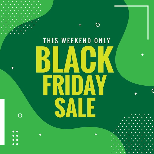 Black Friday Super Sale Discount Social Media Post, Banner