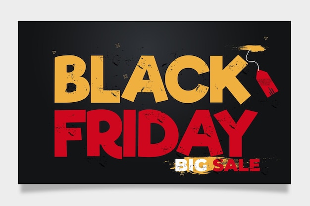 Black friday super sale facebook banner template