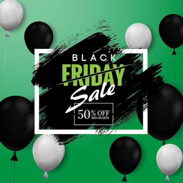 Black Friday Super Sale Korting Social Media Post, Banner