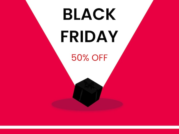 Black Friday super verkoop illustratie