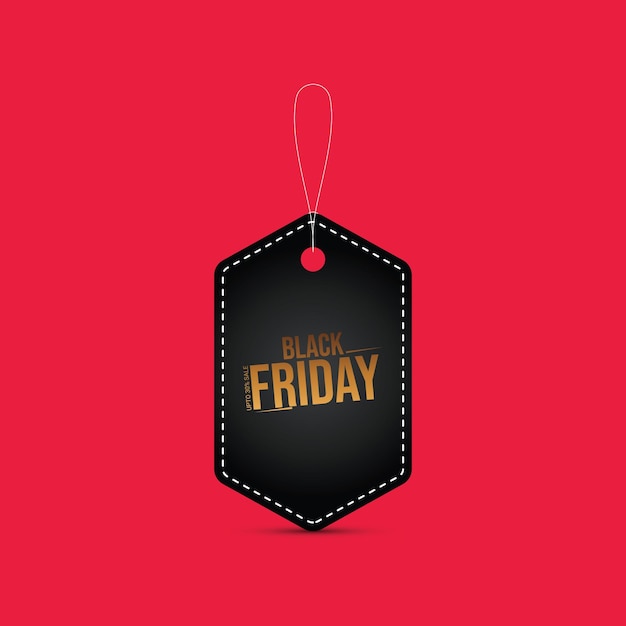 Black Friday-superverkoop. Nieuwjaar en Kerstmis creatief ontwerp. 3D vectorillustratie