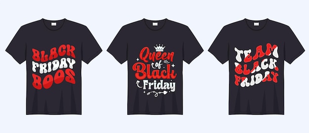 Black Friday T-shirt Design Bundle vector