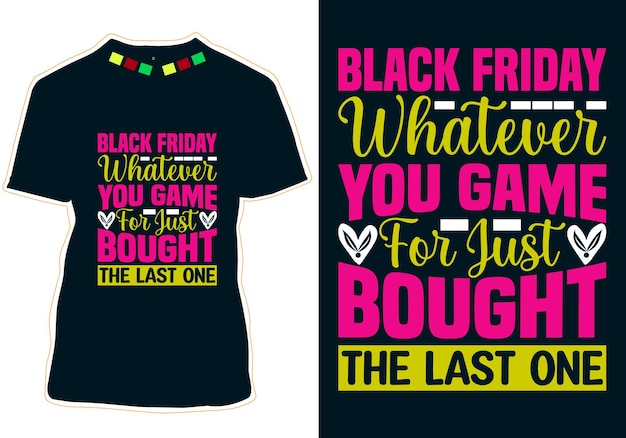 Black Friday T-shirt Ontwerp Vector