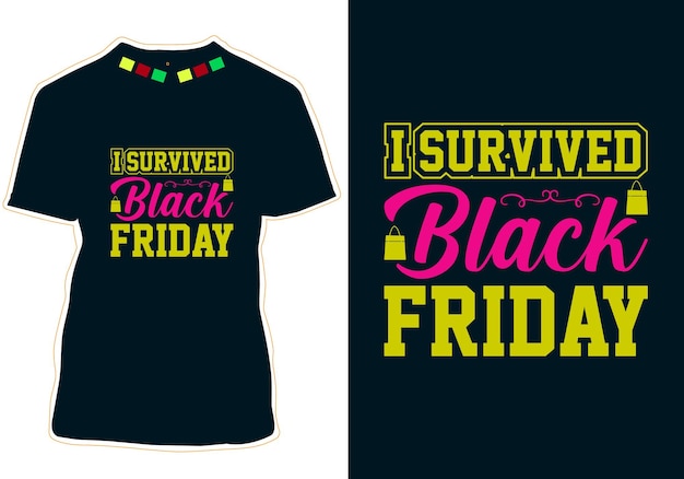 Black friday t-shirt ontwerp vector