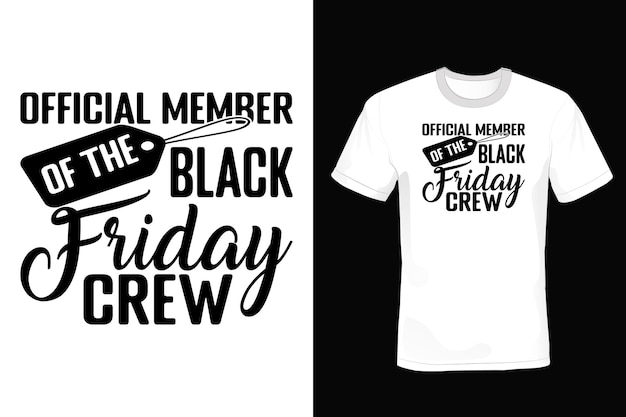 Black Friday T-shirtontwerp, typografie, vintage