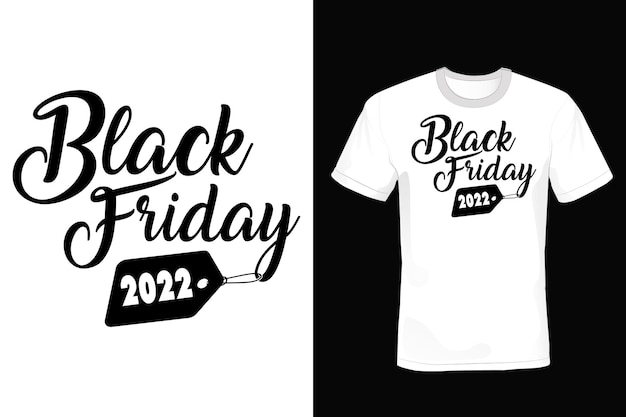 Black Friday T-shirtontwerp, typografie, vintage