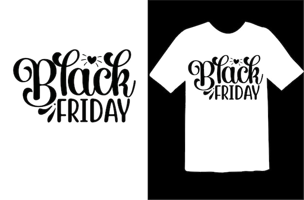 Vector black friday t-shirtontwerp