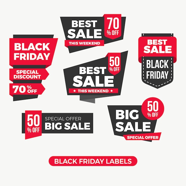 Black friday tags collection
