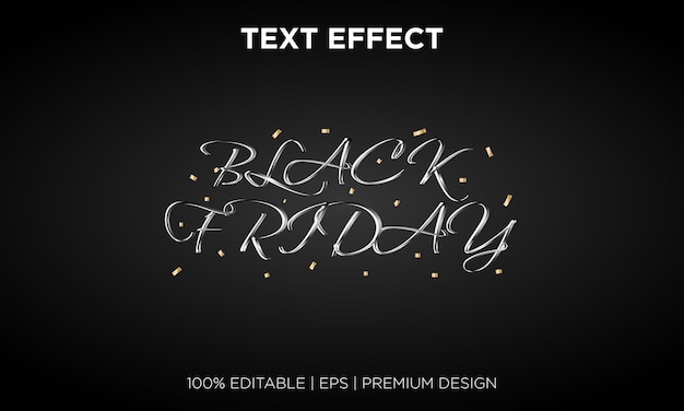 Black Friday-teksteffect