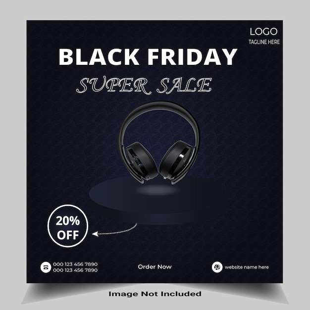 Black friday template design social media poster Facebook timeline and cover design,