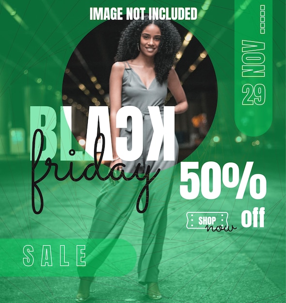 black friday template with preview