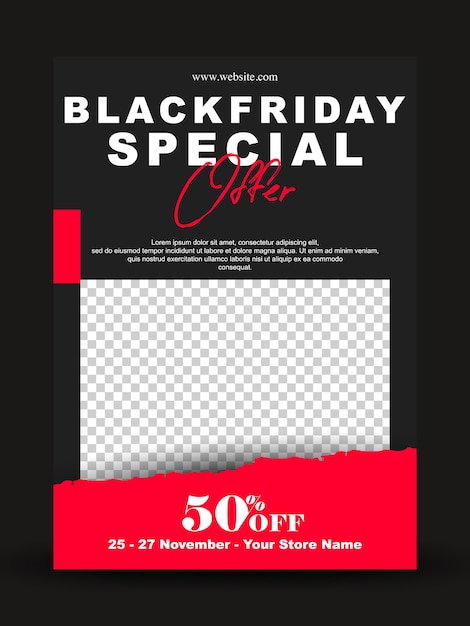 Vector black friday template