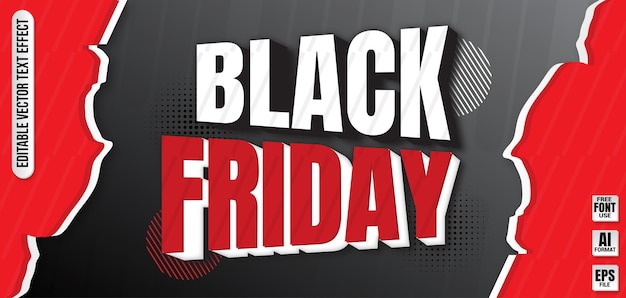 Black Friday Text Effect Promotion