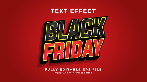 Black friday text effect style