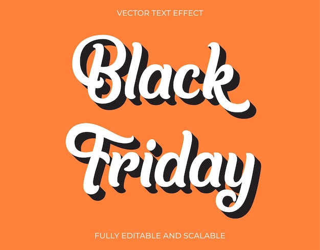 Black Friday text effect style