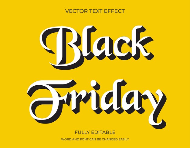 Black Friday text effect style