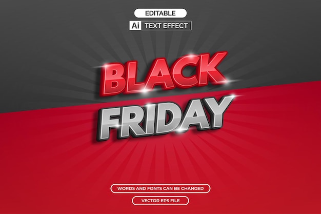 Black friday text effect