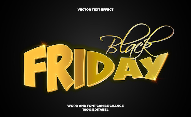 black friday text effect