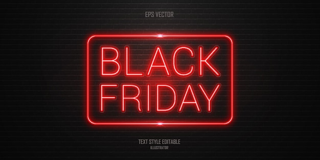 Black friday text style effect