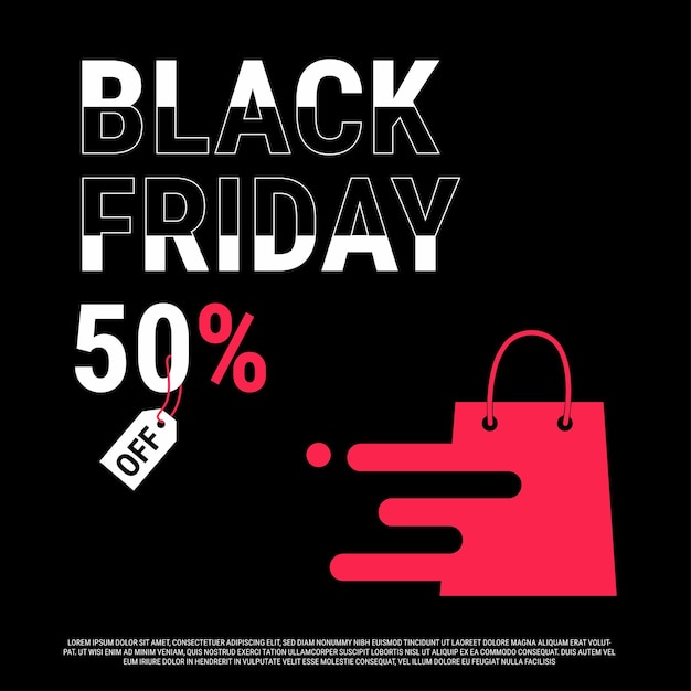 Black Friday Typography poster