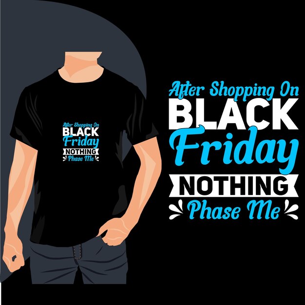 Black friday typography t shirt design