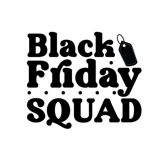 Premium Vector Black friday typography vector design