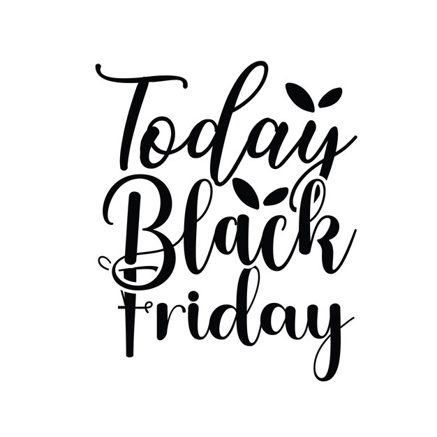 Black friday typography vector design