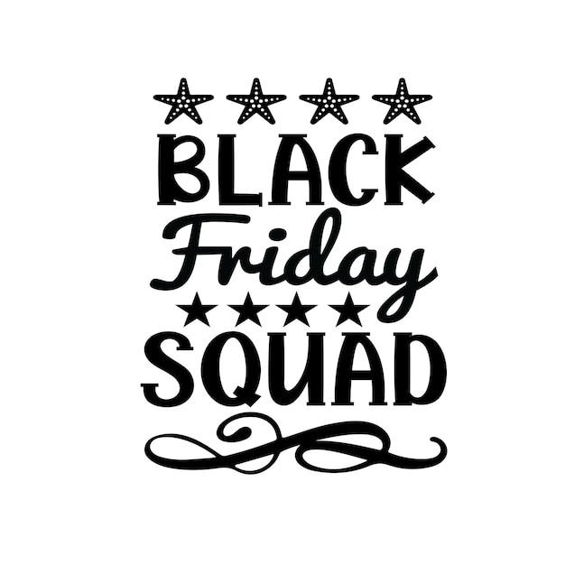 Black friday typography vector design