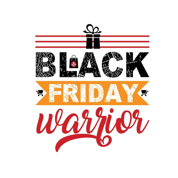 Vector black friday typography vector design