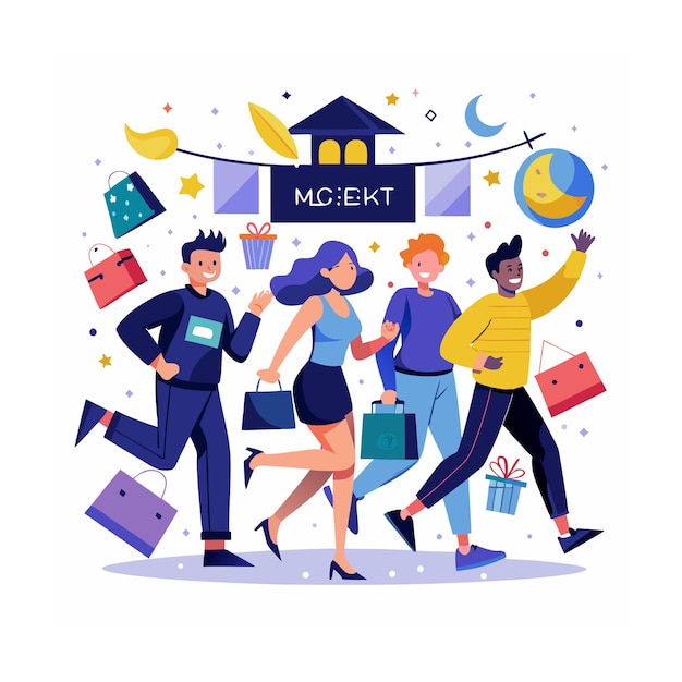black friday vector illustration