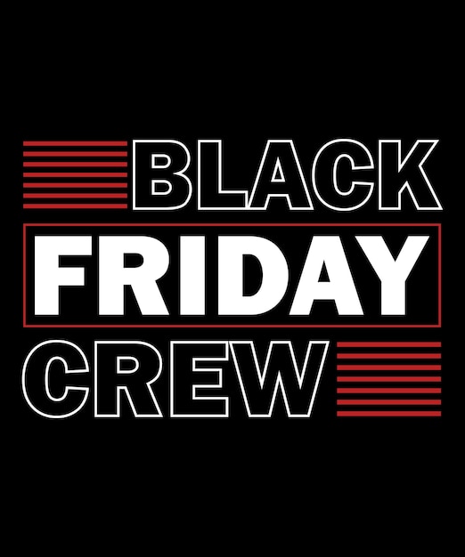 Black Friday vector t-shirt ontwerp