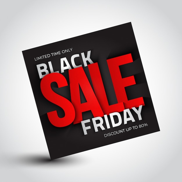 Vector black friday verkoop promotie label