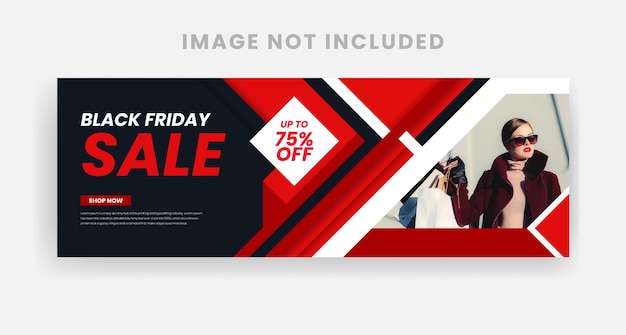 Black Friday-verkoop social media omslagbannerontwerp