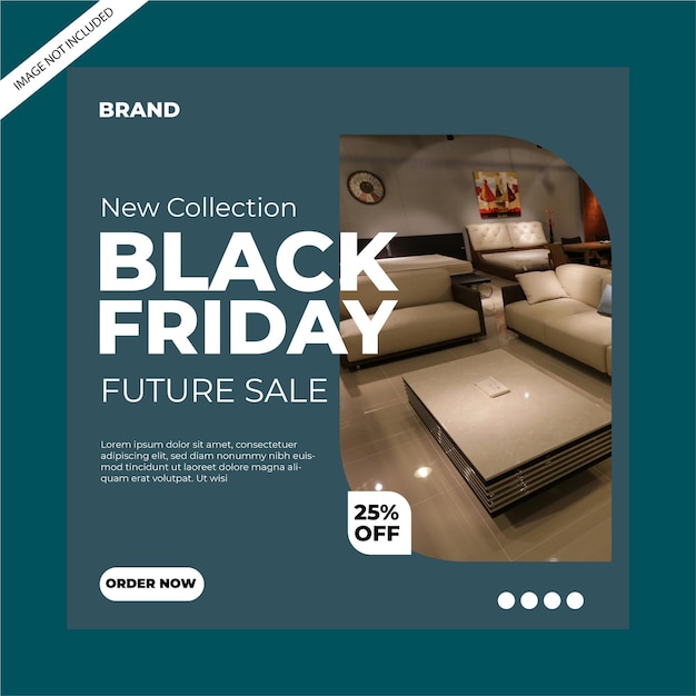 Black Friday verkoop sociale media sjabloon