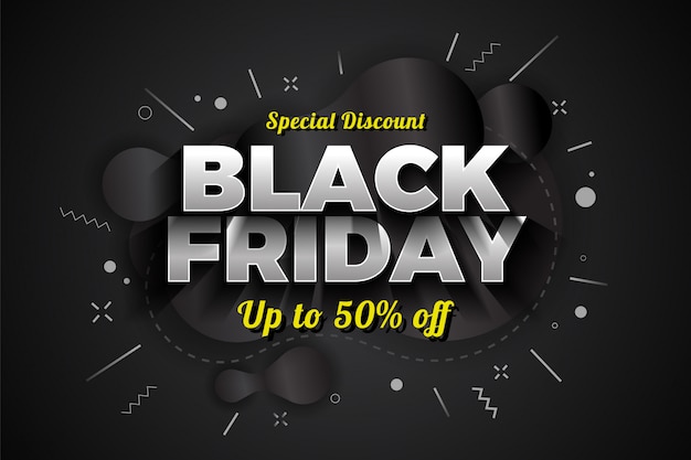 Vector black friday verkoop speciale korting banner ontwerp.