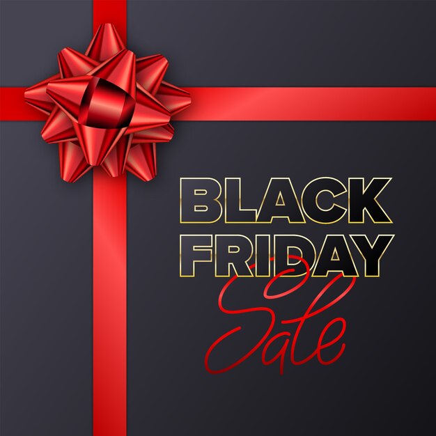 Black Friday verkoop typografie banner